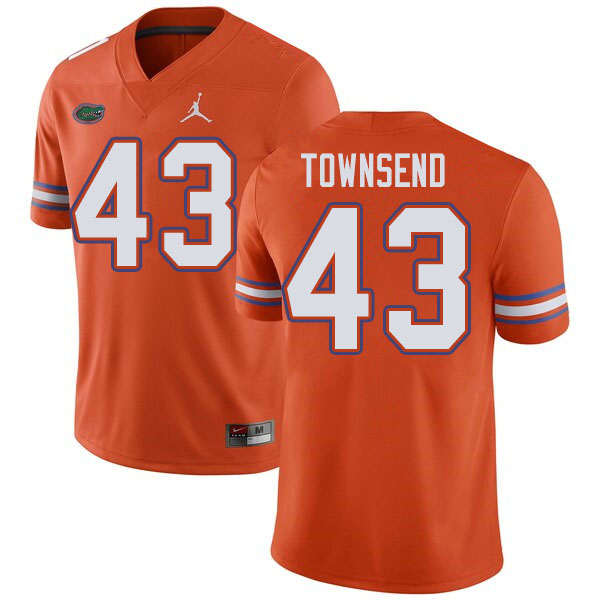 Jordan Brand Men #43 Tommy Townsend Florida Gators College Football Jerseys Sale-Orange